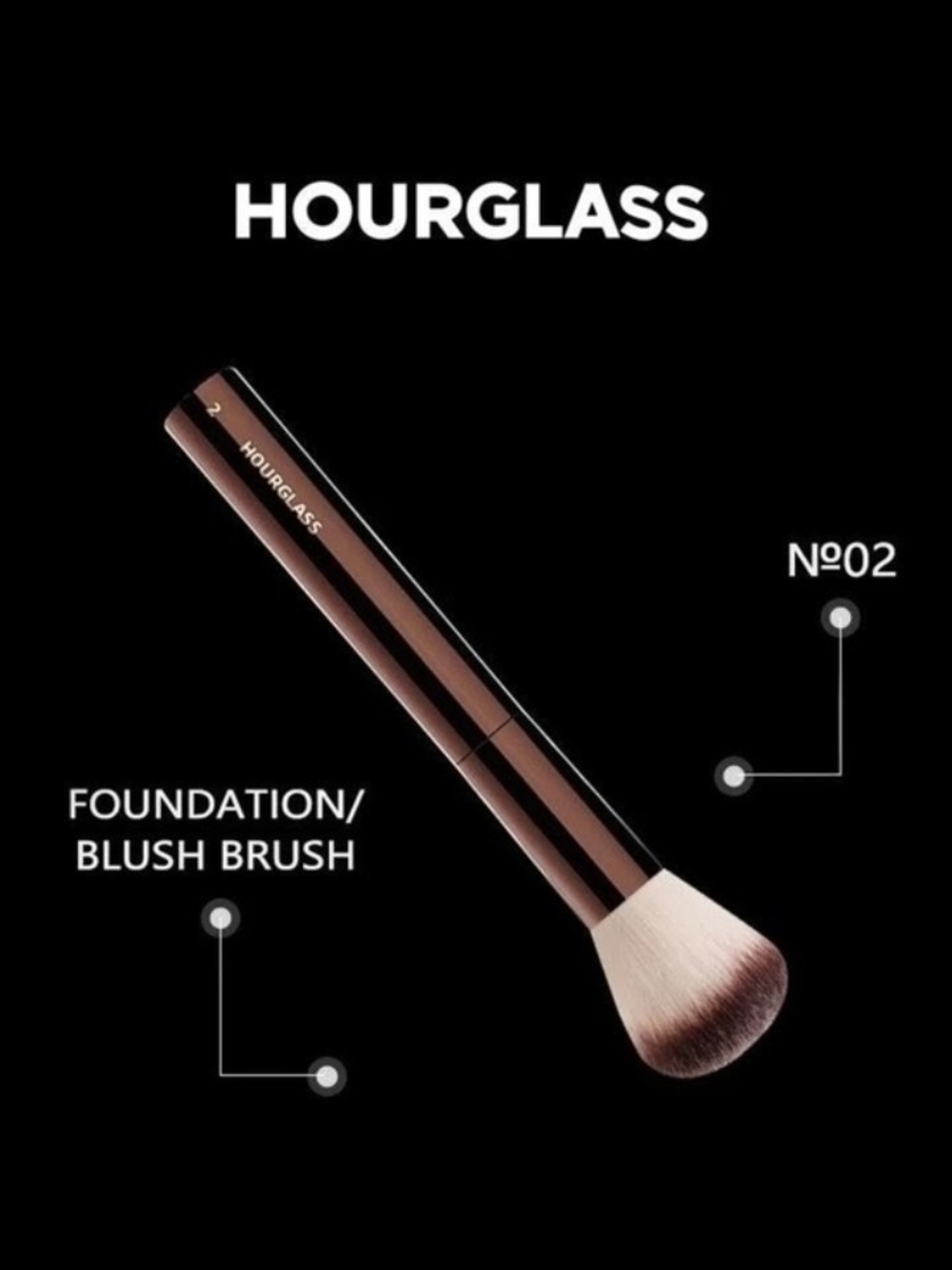 Hourglass Vanish Seamless Finish Foundation Stick In BLANC & No.02 Makeup Brush - Picture 9 of 9